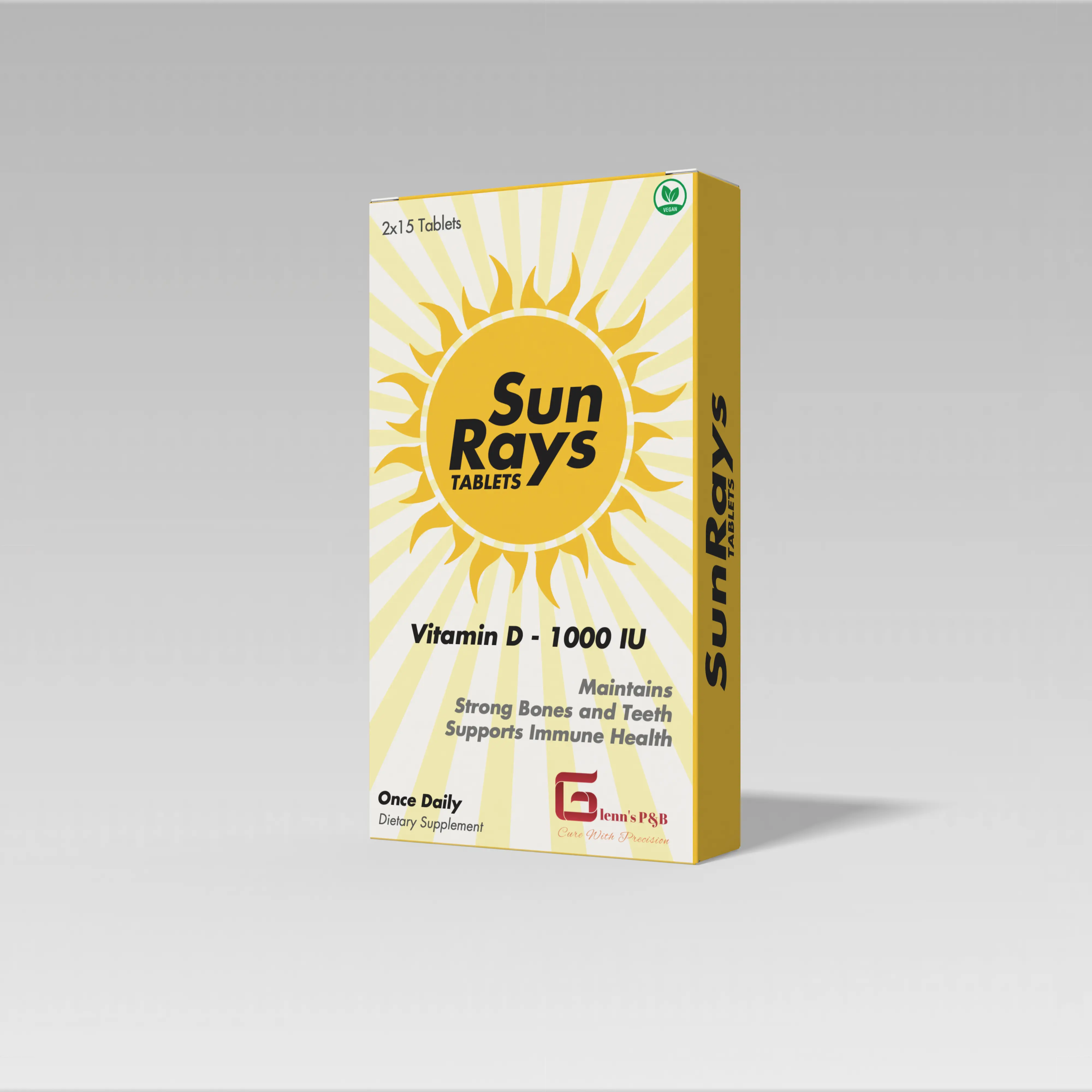 SunRays 1000 IU – Vitamin D3 (25μg)